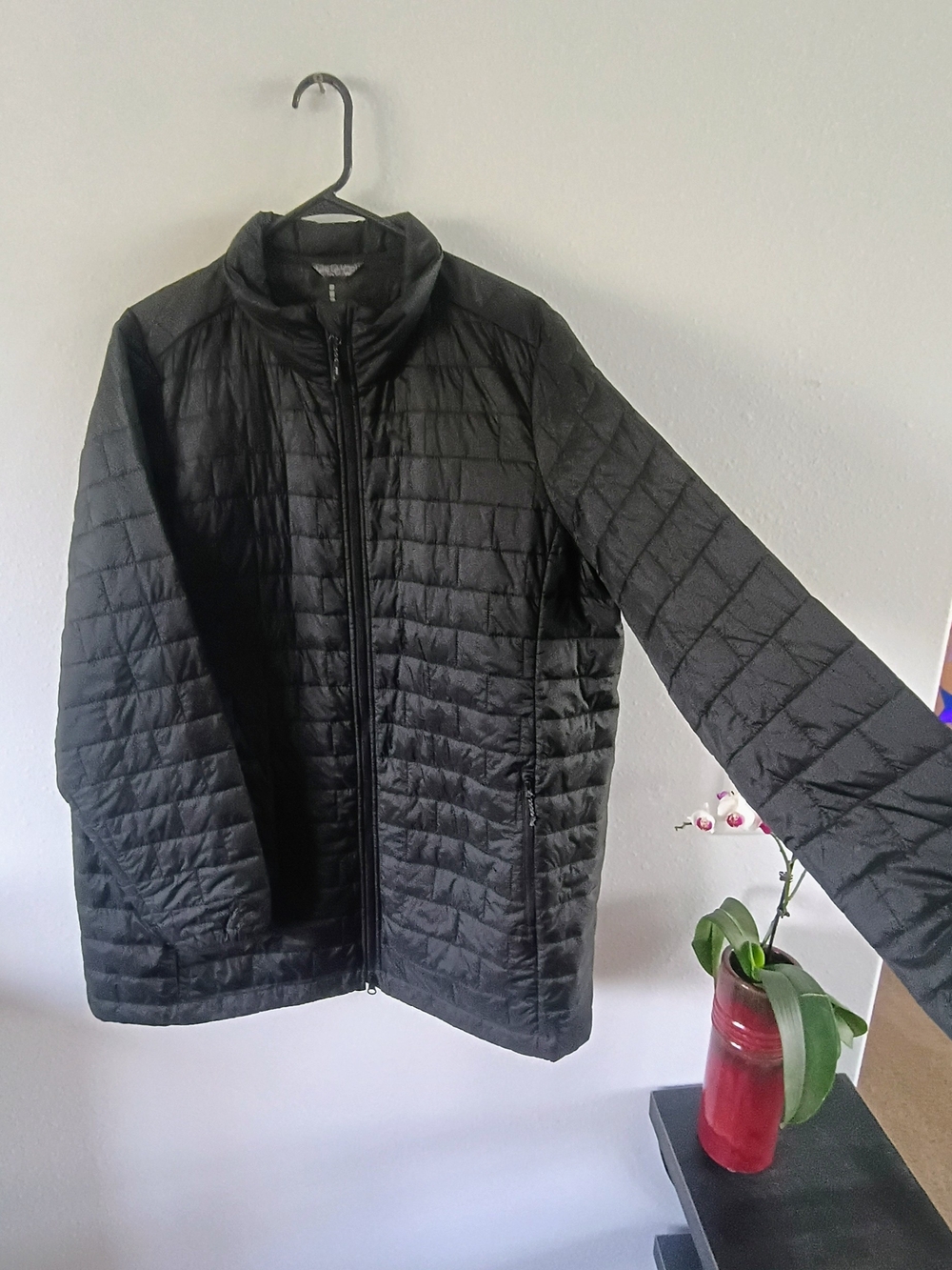 Elevate Womens 3XL Black Quilted Lightweight Puffer Jacket Full Zip Outdoor